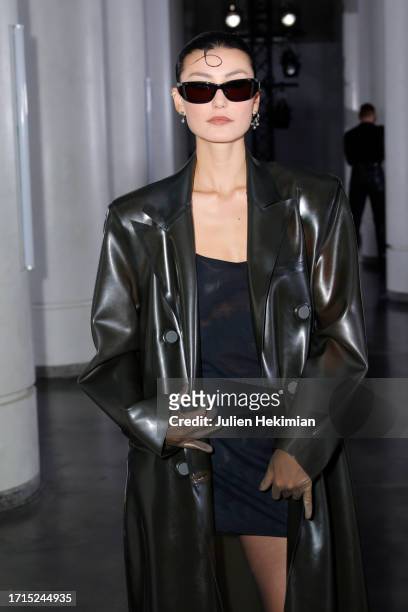 Guest attends the Avellano Womenswear Spring/Summer 2024 show as part of Paris Fashion Week on October 03, 2023 in Paris, France.