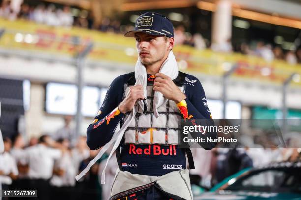 Max Verstappen of Netherlands, Oracle Red Bull Racing, portrait during the Formula 1 Qatar Grand Prix from 5th to 8th of October, 2023 on the Lusail...