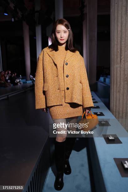 Yoona Lim attends the Miu Miu Womenswear S/S 2024 show as part of Paris Fashion Week at Palais d'Iena on October 03, 2023 in Paris, France.