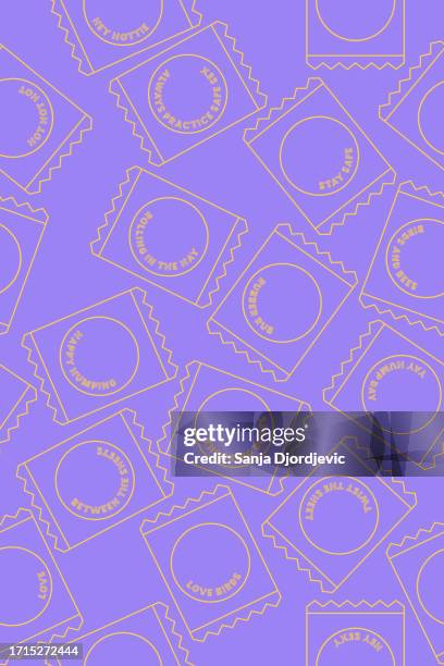 condoms seamless pattern - contraceptive stock illustrations