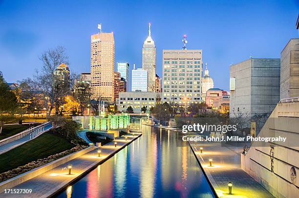skyline indianapolis - indianapolis stock pictures, royalty-free photos & images