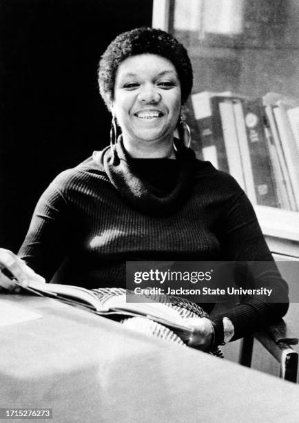 Portrait of Lucille Clifton, author and poet, attending the Institute for the Study of History, Life, and Culture of Black People- Phillis Wheatley...