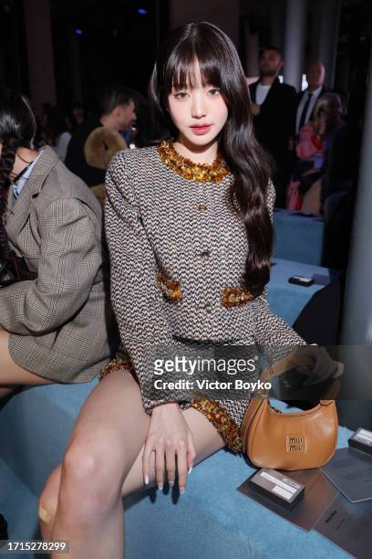 Won-Young Jang attends the Miu Miu Womenswear S/S 2024 show as part of Paris Fashion Week at Palais d'Iena on October 03, 2023 in Paris, France.