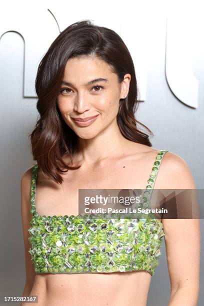 Anne Curtis Smith attends the Miu Miu Womenswear S/S 2024 show as part of Paris Fashion Week at Palais d'Iena on October 03, 2023 in Paris, France.