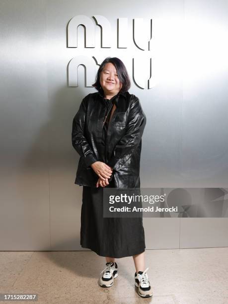 Huang Hung attend the Miu Miu Womenswear S/S 2024 show as part of Paris Fashion Week at Palais d'Iena on October 03, 2023 in Paris, France.