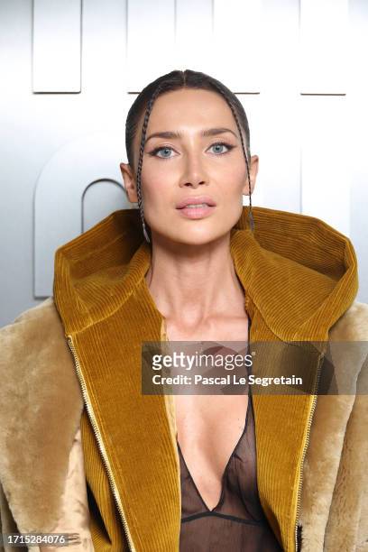 Sabina Jakubowicz attends the Miu Miu Womenswear S/S 2024 show as part of Paris Fashion Week at Palais d'Iena on October 03, 2023 in Paris, France.