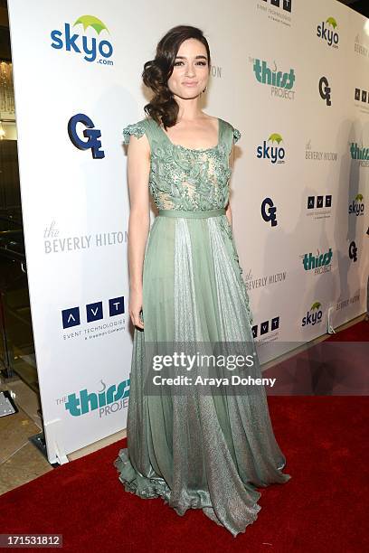 Crystal Reed attends the 4th Annual Thirst Gala at The Beverly Hilton Hotel on June 25, 2013 in Beverly Hills, California.