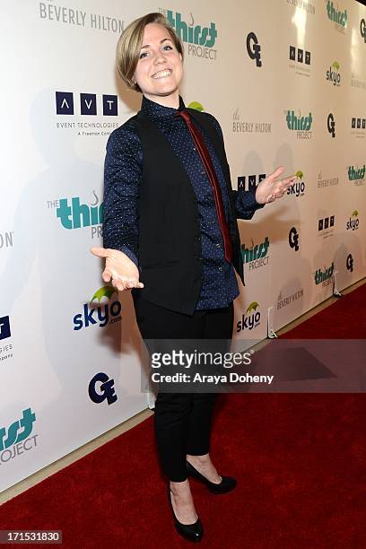 Hannah Hart attends the 4th Annual Thirst Gala at The Beverly Hilton Hotel on June 25, 2013 in Beverly Hills, California.