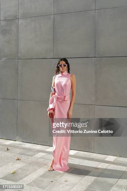 Sofia Resing attends the Avellano Womenswear Spring/Summer 2024 show as part of Paris Fashion Week on October 03, 2023 in Paris, France.