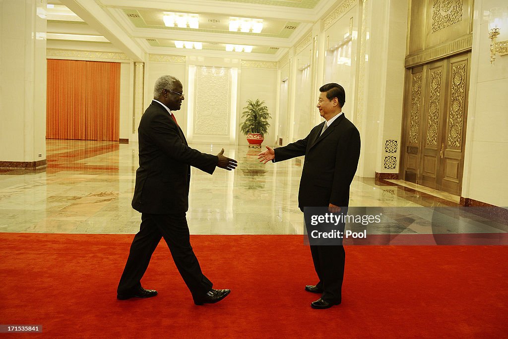 Chinese President Xi Jinping Meets Sierra Leone President Ernest Bai Koroma