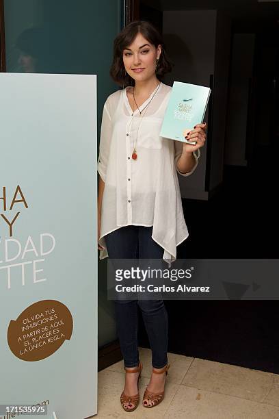Actress Sasha Grey presents her book "La Sociedad de Juliette" at the Hotel ME on June 26, 2013 in Madrid, Spain.