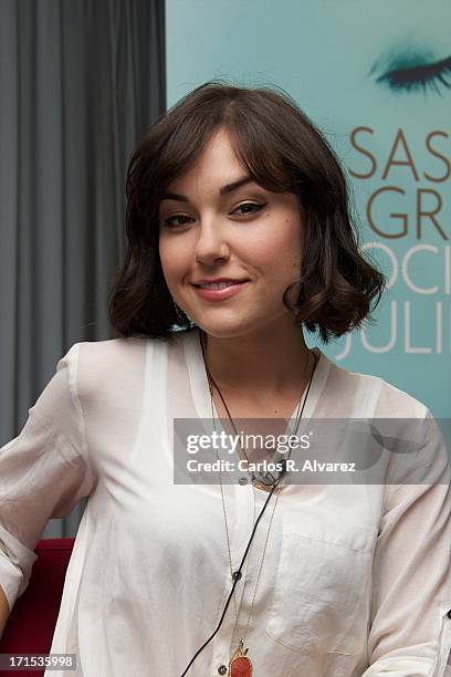 Actress Sasha Grey presents her book "La Sociedad de Juliette" at the Hotel ME on June 26, 2013 in Madrid, Spain.