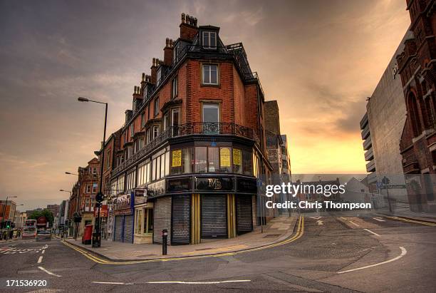 a corner of sheffield - sheffield architecture stock pictures, royalty-free photos & images