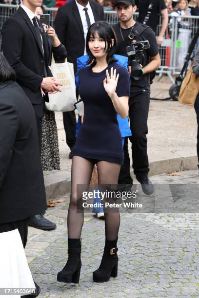 Momo Hirai attends the Miu Miu Womenswear Spring/Summer 2024 show as part of Paris Fashion Week on October 03, 2023 in Paris, France.