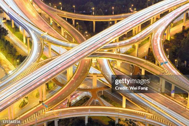 6 Stack Interchange Aerial View Of A Multilevel Stack Interchange High-Res Stock Photo ...