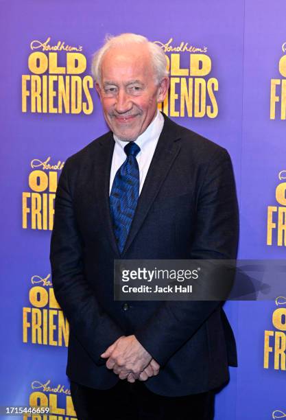Simon Callow attends Stephen Sondheim's "Old Friends" Opening Night at Gielgud Theatre on October 03, 2023 in London, England.