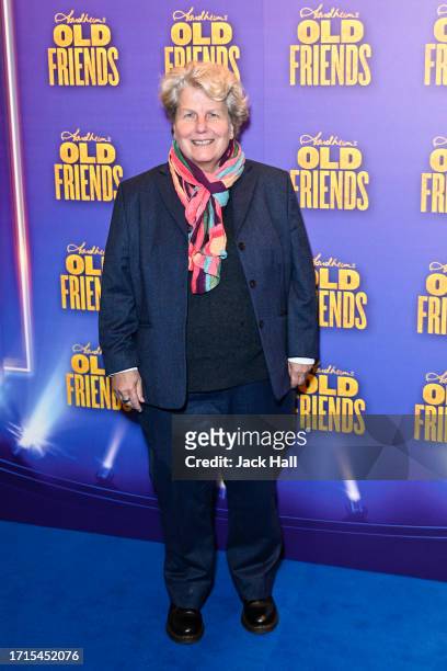 Sandi Toksvig attends Stephen Sondheim's "Old Friends" Opening Night at Gielgud Theatre on October 03, 2023 in London, England.