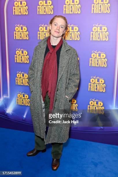 Freddie Fox attends Stephen Sondheim's "Old Friends" Opening Night at Gielgud Theatre on October 03, 2023 in London, England.