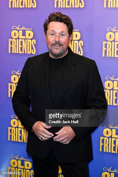 Michael Ball attends Stephen Sondheim's "Old Friends" Opening Night at Gielgud Theatre on October 03, 2023 in London, England.