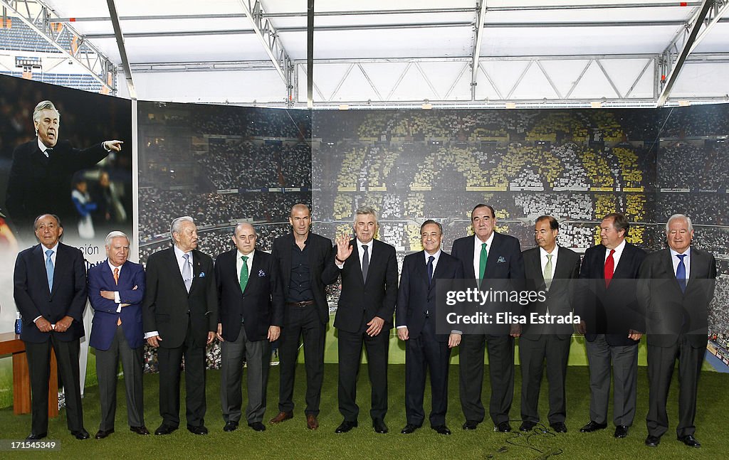 Real Madrid Unveil New Coach Carlo Ancelotti