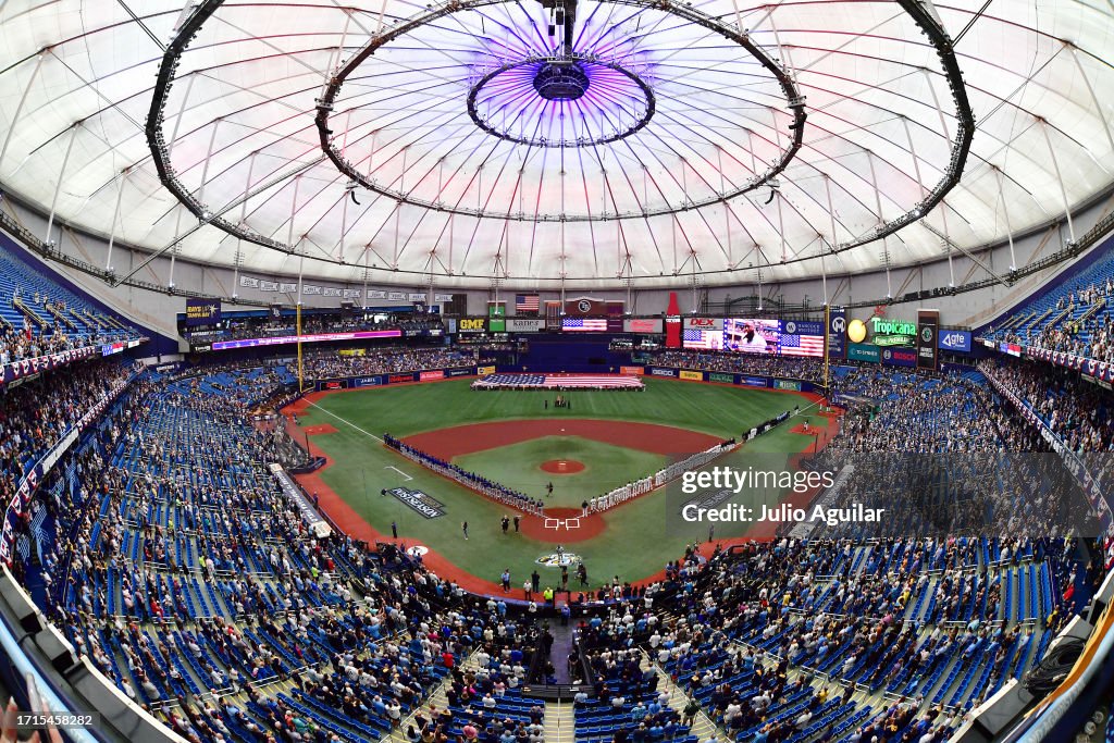 Wild Card Series - Texas Rangers v Tampa Bay Rays - Game One