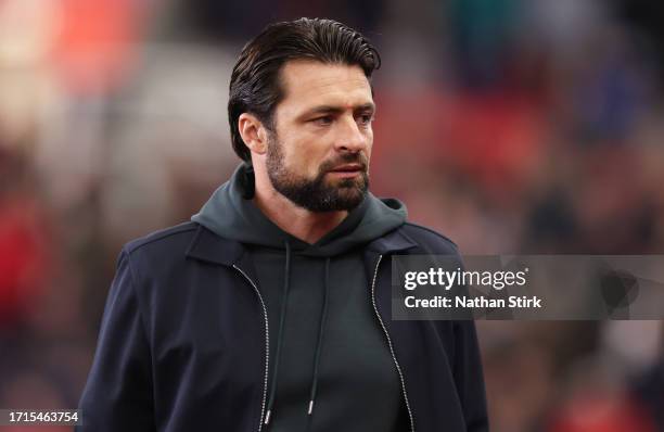 Russell Martin manager of Southampton during the Sky Bet Championship match between Stoke City and Southampton FC at Bet365 Stadium on October 03,...