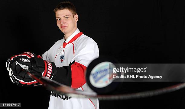 Valery Nichushkin during the KHL Draft 2012 on May 26, 2012 at the Arena Traktor in Chelyabinsk, Russia.