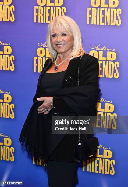 Elaine Paige attends Stephen Sondheim's "Old Friends" Opening Night at Gielgud Theatre on October 03, 2023 in London, England.