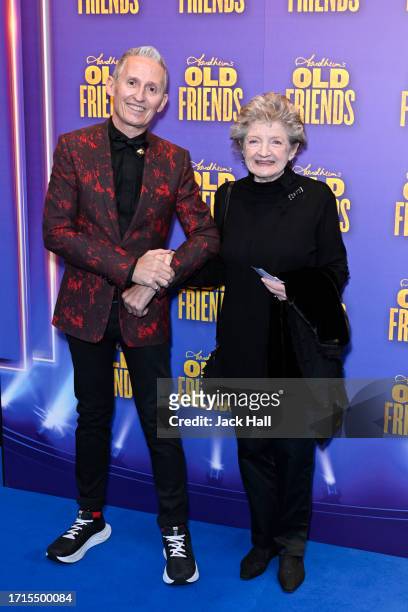 George Stiles and Julia McKenzie attend Stephen Sondheim's "Old Friends" Opening Night at Gielgud Theatre on October 03, 2023 in London, England.