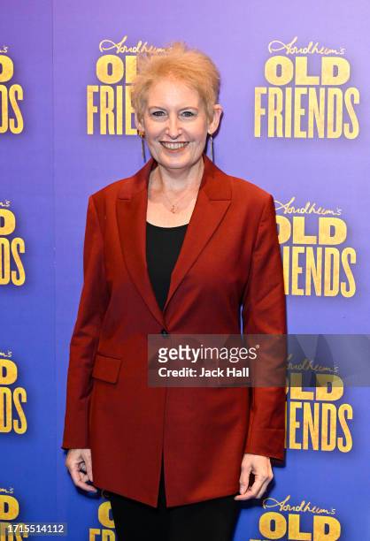 Liz Callaway attends Stephen Sondheim's "Old Friends" Opening Night at Gielgud Theatre on October 03, 2023 in London, England.