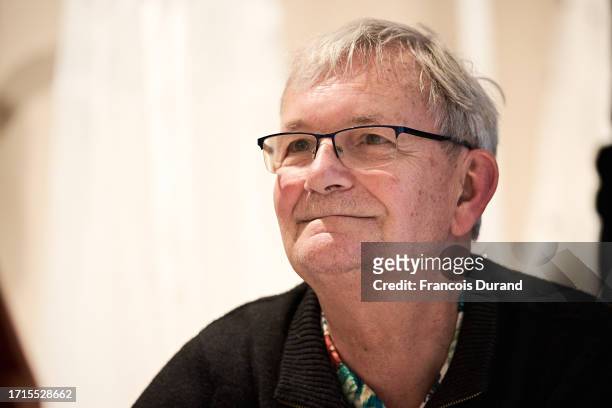 Photographer Martin Parr attends the "Jacquemus X Martin Parr" book signing as part of Paris Fashion Week at Jacquemus Montaigne on October 03, 2023...