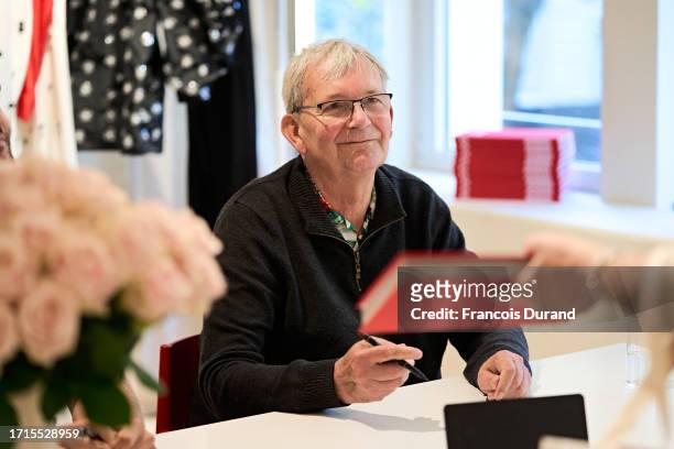 Photographer Martin Parr attends the "Jacquemus X Martin Parr" book signing as part of Paris Fashion Week at Jacquemus Montaigne on October 03, 2023...