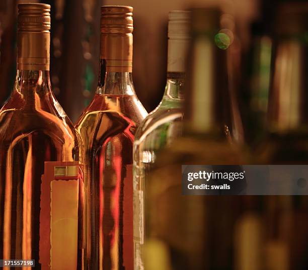liquor bottles - rum stock pictures, royalty-free photos & images