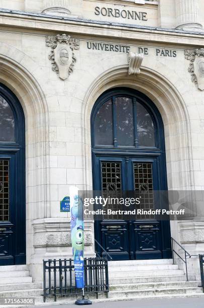 Atmosphere at 'Monsters University' Paris movie premiere, held at La Sorbonne on June 26, 2013 in Paris, France.