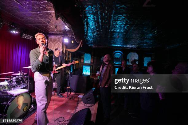 Hamish Hawk performs at The Workman's Cellar on October 03, 2023 in Dublin, Ireland.