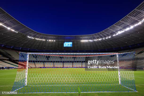 General view inside the stadium prior the Copa Sudamericana 2023 semifinal second leg match between Fortaleza and Corinthians at Castelao Stadium on...
