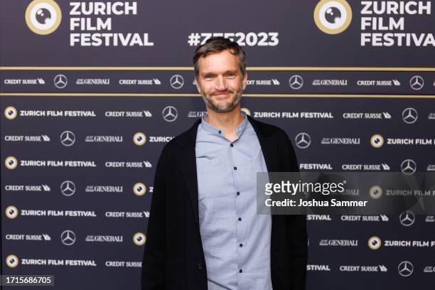 Johannes Honsell attends the photocall of "CHECKER TOBI UND DIE REISE ZU DEN FLIEGENDEN FLüSSEN" during the 19th Zurich Film Festival at Kino Corso...