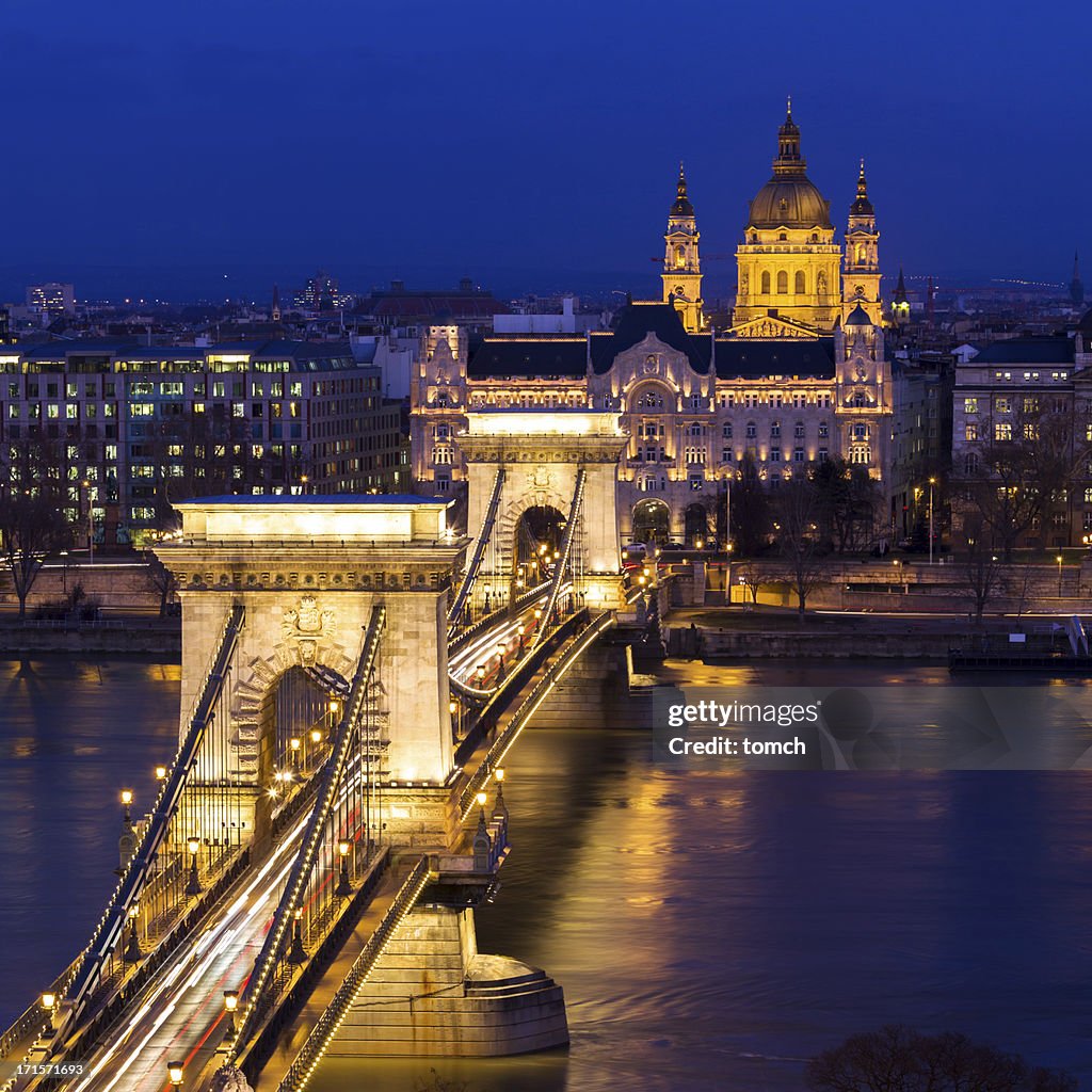 Chain Bridge in Budapest, Hungary