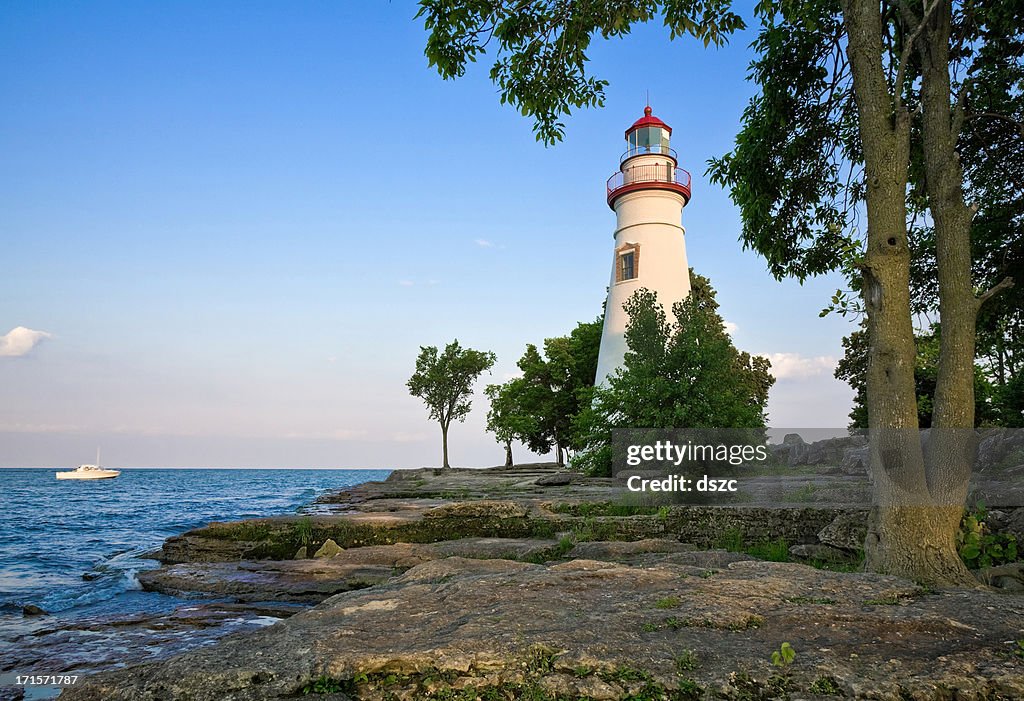 マーブルヘッド灯台-エリー湖、オハイオ州