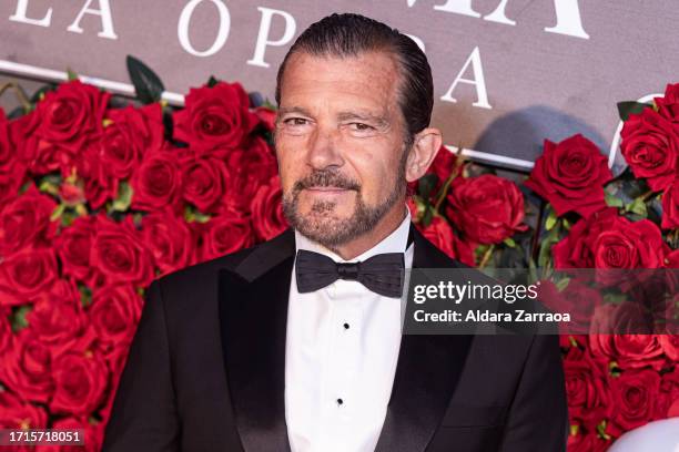 Antonio Banderas attends "El Fantasma de La Opera" Madrid premiere at UMusic Hotel Teatro Albeniz on October 03, 2023 in Madrid, Spain.