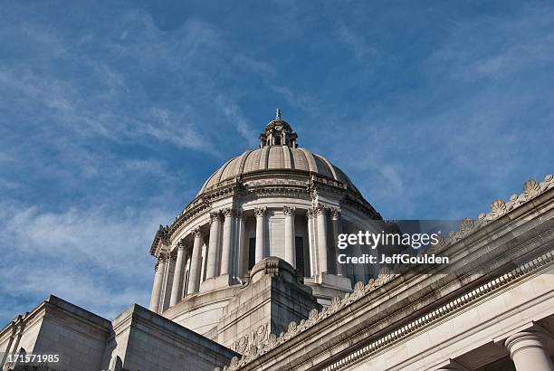 dôme du capitole de l'état de washington - olympia-état-de-washington photos et images de collection