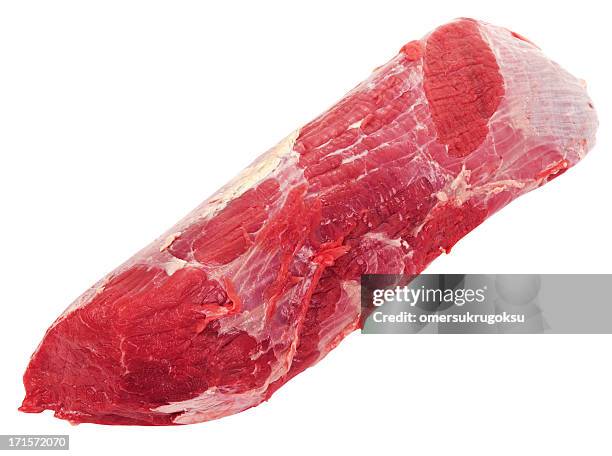 redondo de carne de vacuno - sirloin steak fotografías e imágenes de stock