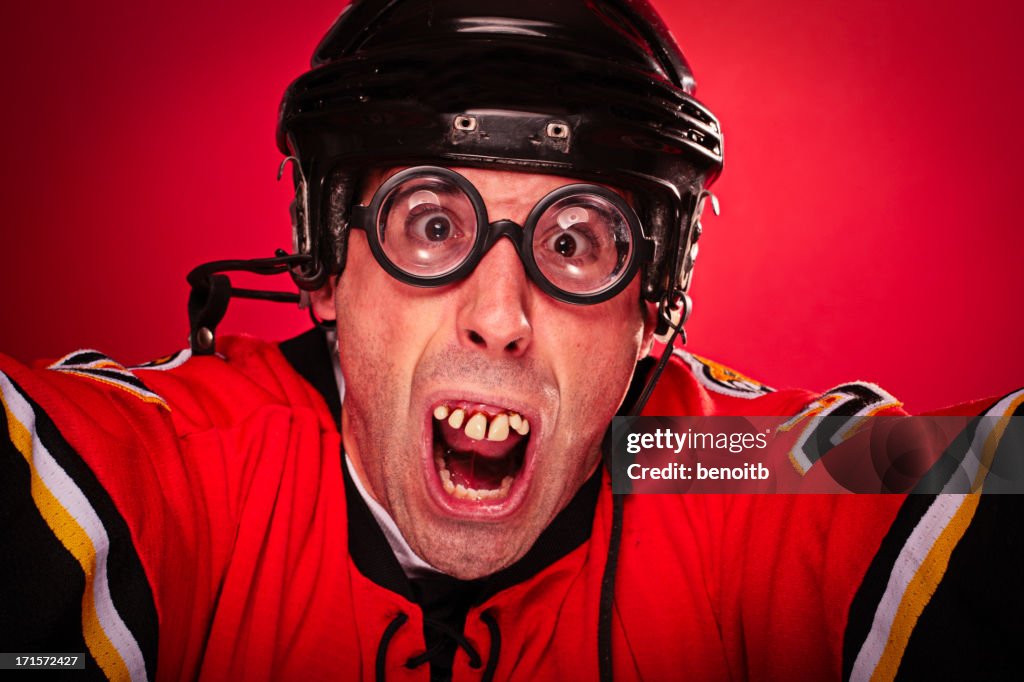 Crazy Hockey Player