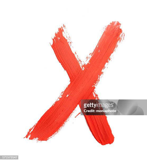 ink hand painted letter x in white background - letter x stock pictures, royalty-free photos & images