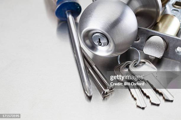 locksmith tools - doorknob stock pictures, royalty-free photos & images