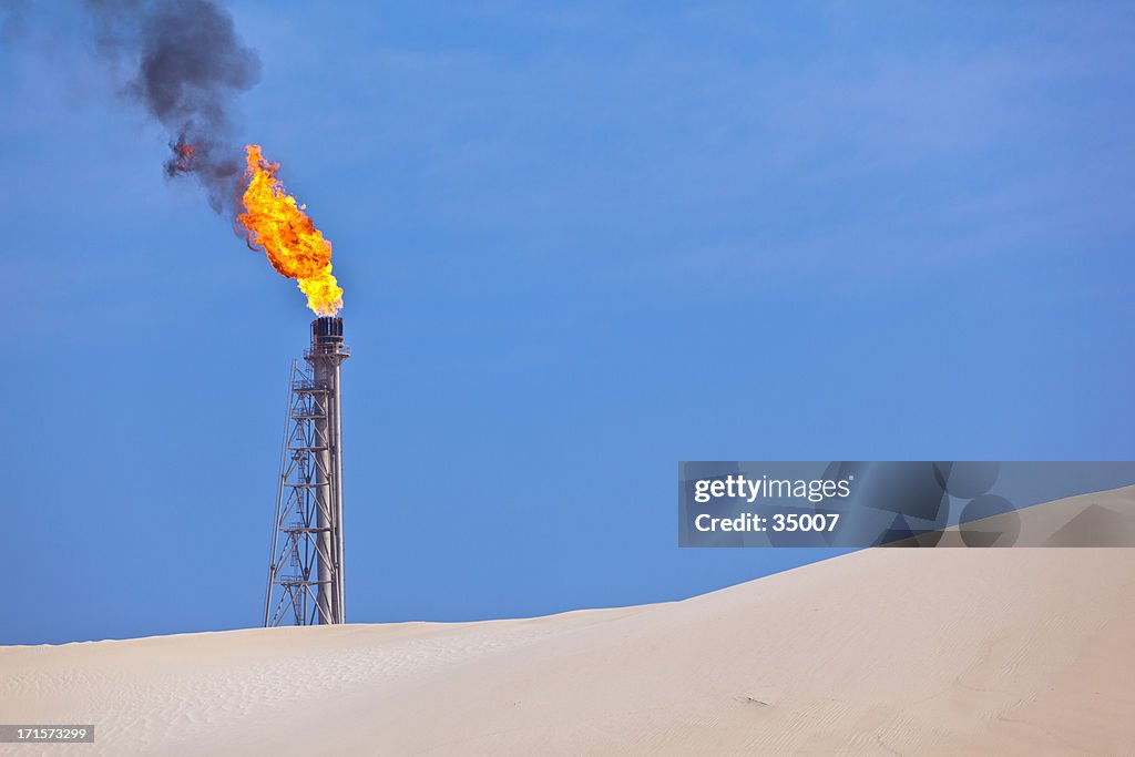 Flare stack oil industry