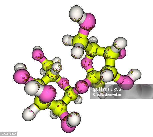 drugmodel: sugar - sucrose - carbohydrate-biological-molecule stock pictures, royalty-free photos & images