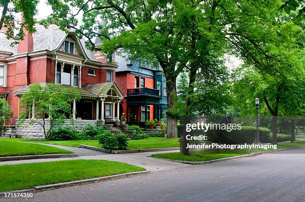 vecindario de st. paul - minnesota homes fotografías e imágenes de stock