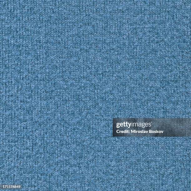 high resolution blue woolen woven fabric texture sample - wool textures stockfoto's en -beelden