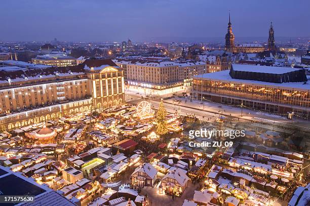 "striezelmarkt", christmas market in dresden, germany - saxony stock pictures, royalty-free photos & images